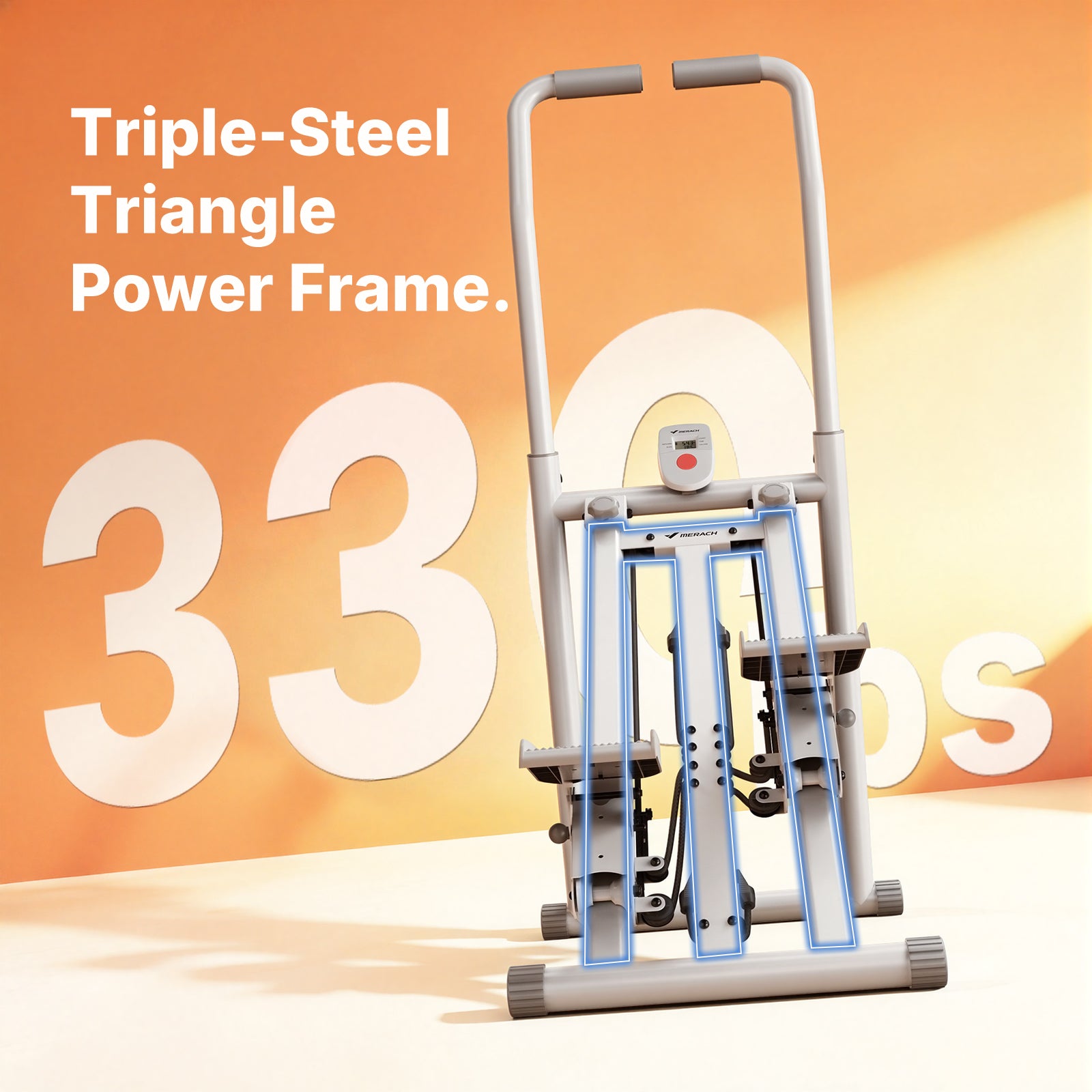 Folding Vertical Stair Stepper – Adjustable Stepper Climber