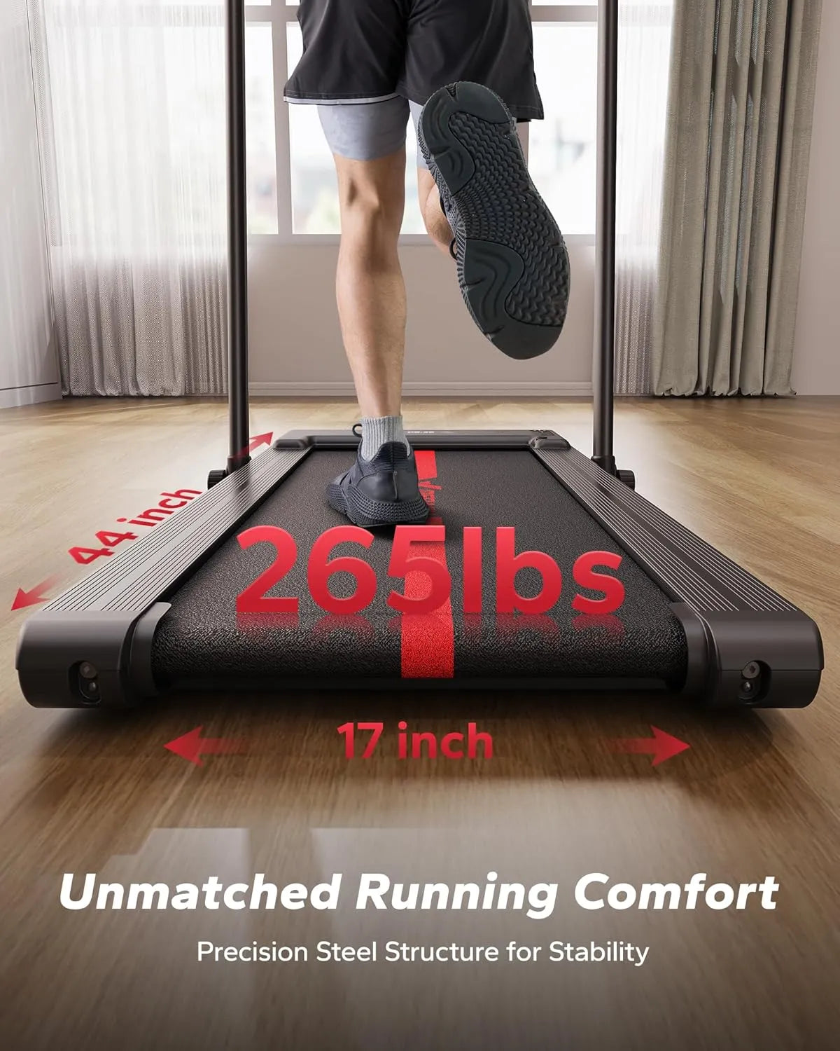 T05 Walking Pad 2 in 1 Folding Under Desk Treadmill