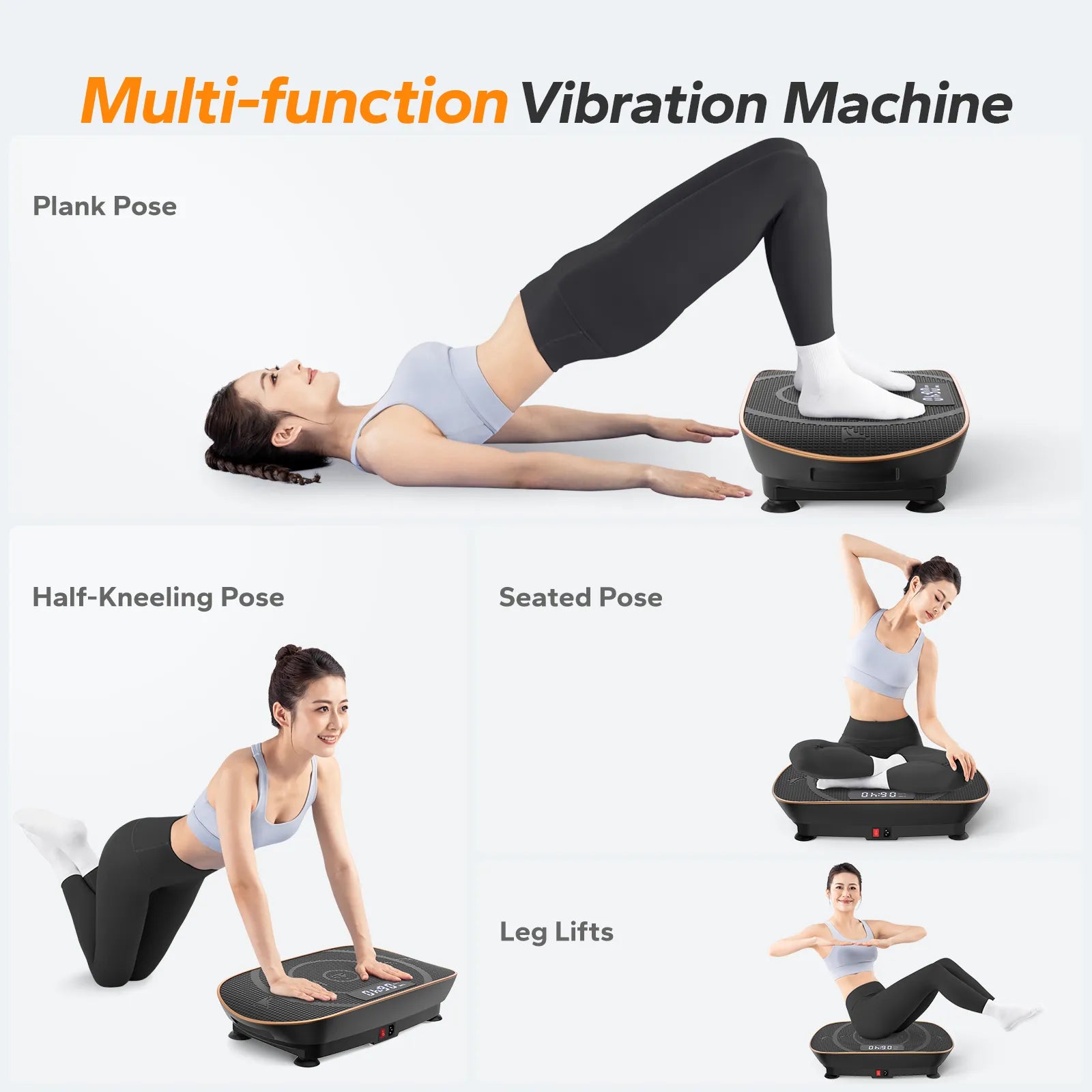 Whole Body Vibration Plate-Black