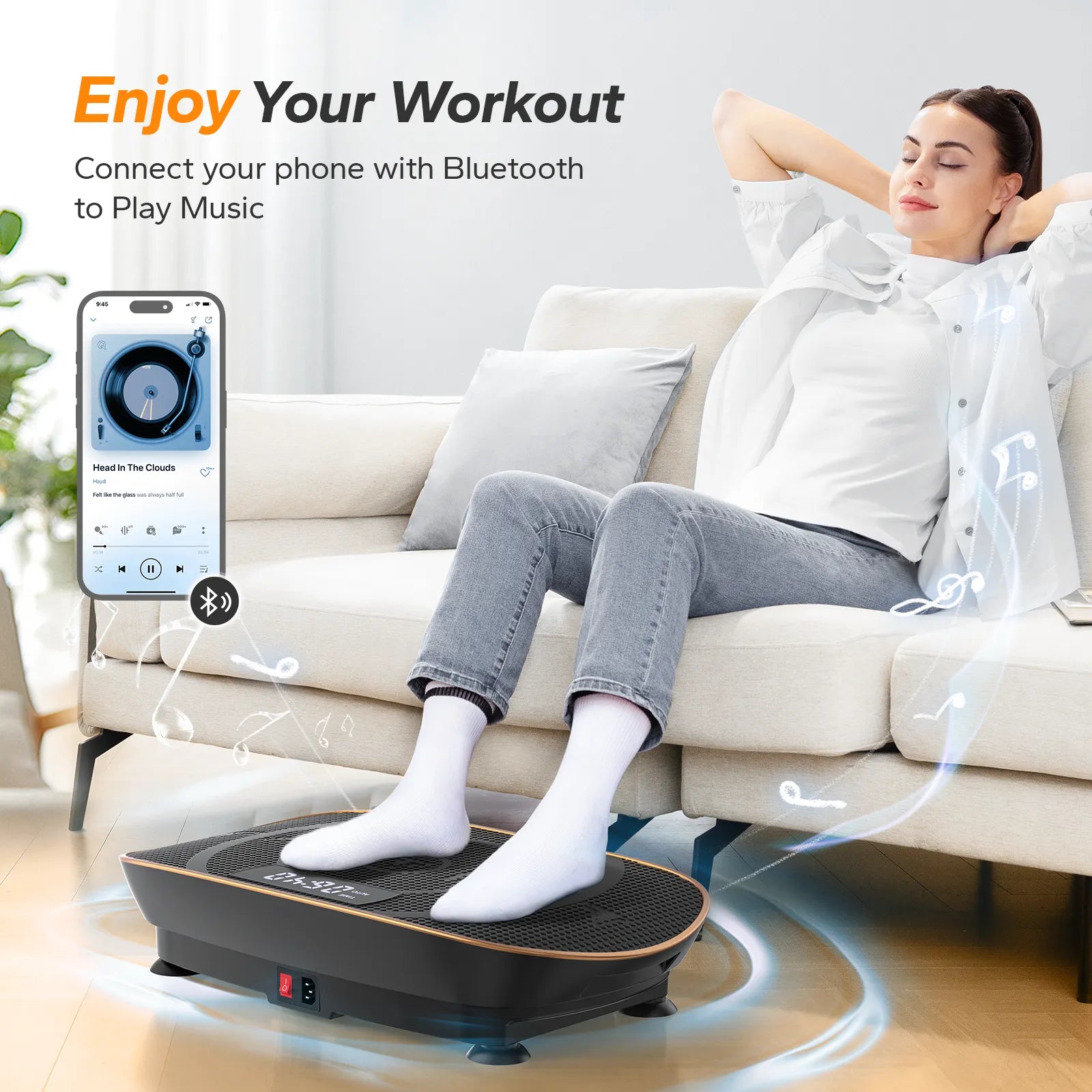 Whole Body Vibration Plate-Black