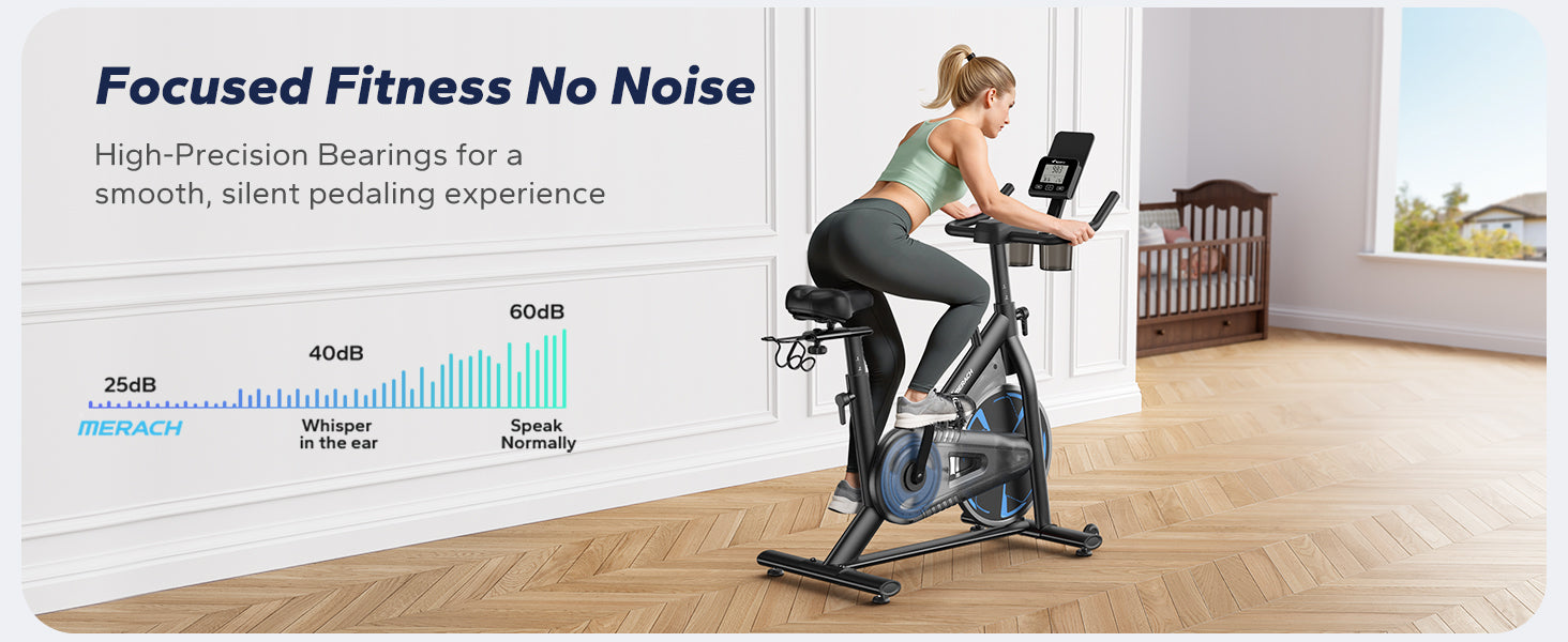 S36 Magnetic Exercise Bike with 330 lbs Capacity | MERACH