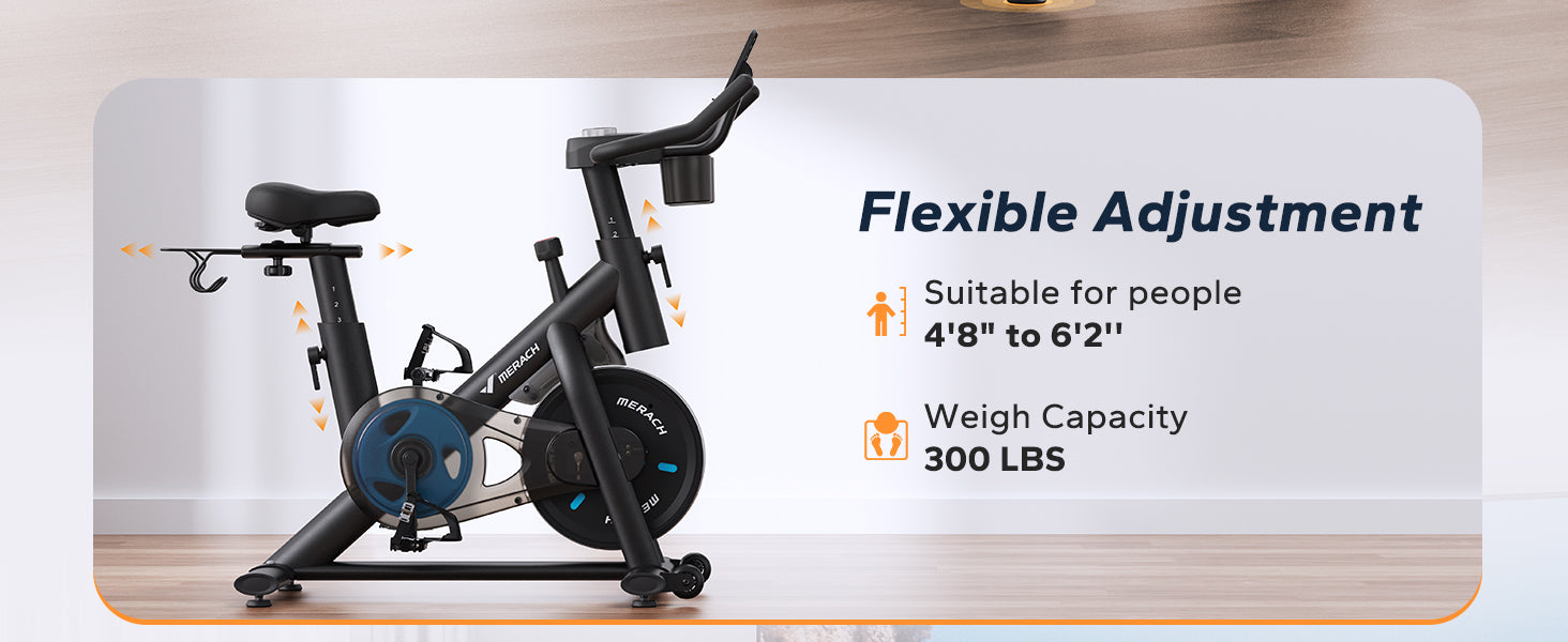 Stationary Bike Bicycle Weight Limit 300 Lbs Exercise Bike