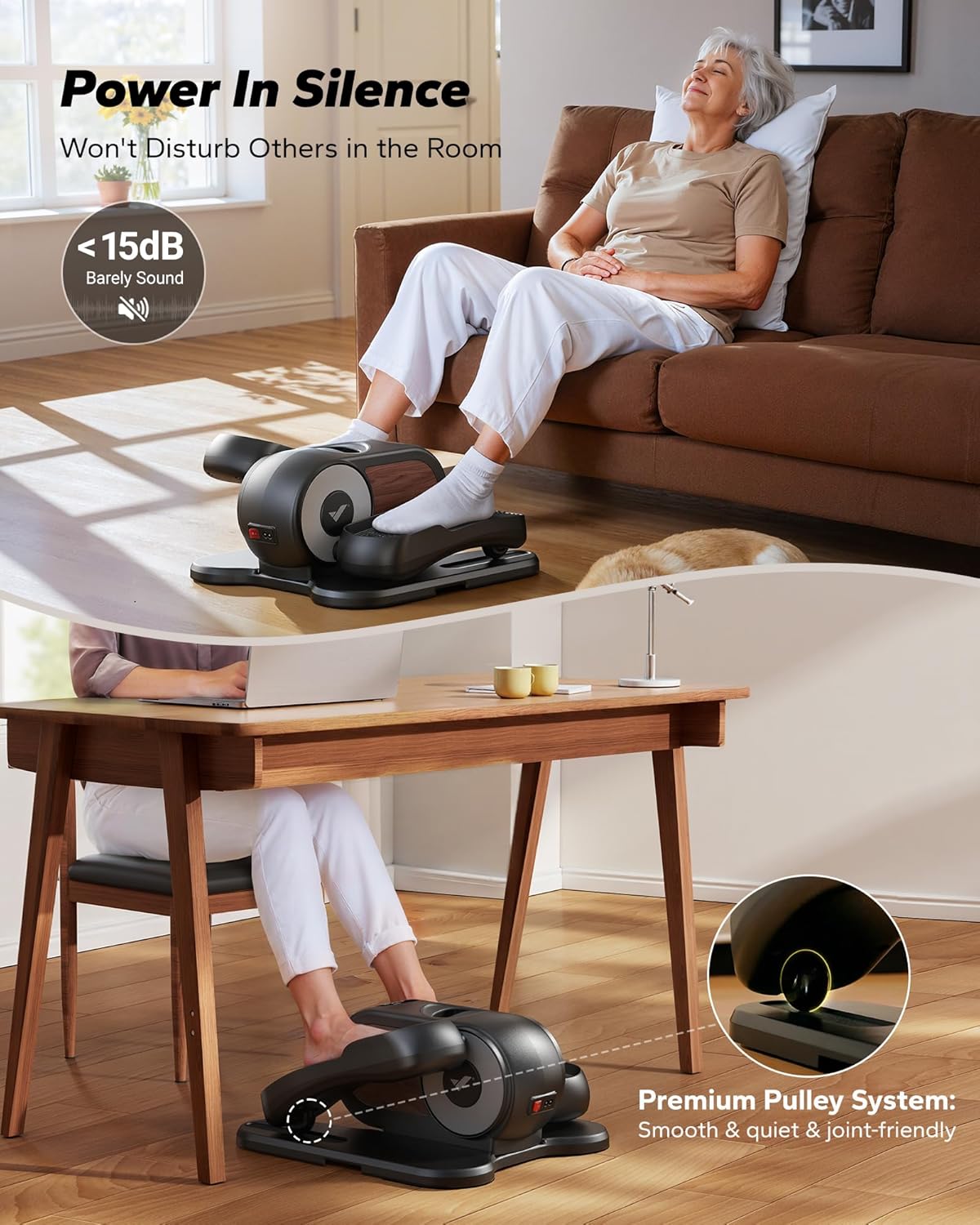 Under desk Electric Elliptical Machine-E32 Mini
