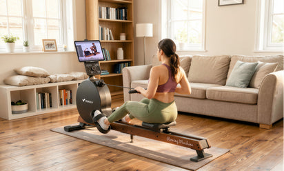 NovaRow R7 Self-powered Magnetic Rowing Machine for Beginners with LED Display