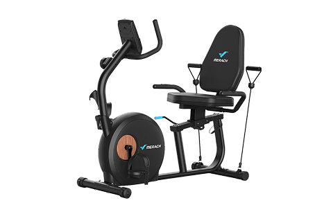 S23 Recumbent Bike With Resistance Bands