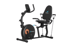 S23 Recumbent Bike With Resistance Bands
