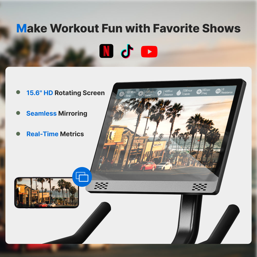 S26 Aura Exercise Bike with HD Screen