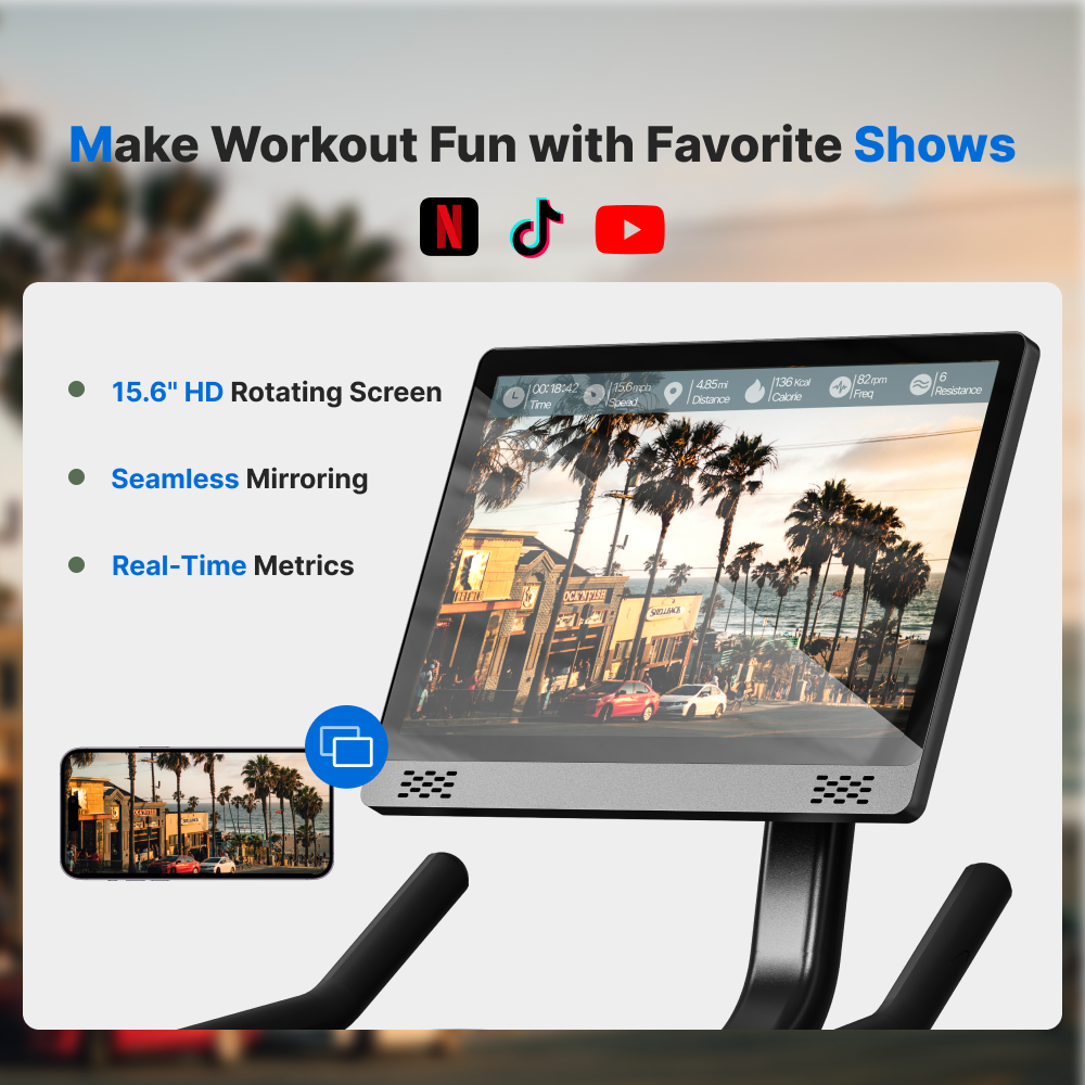 S26 Aura Exercise Bike with HD Screen