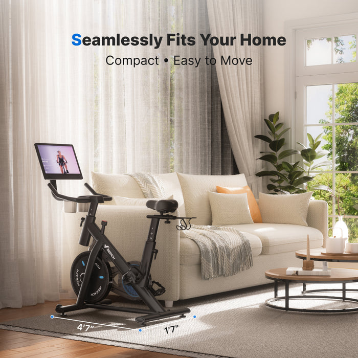 Exercise Bike Computer Screen S26 Exercise Bike with 15.6” HD Screen, Magnetic Resistance | MERACH