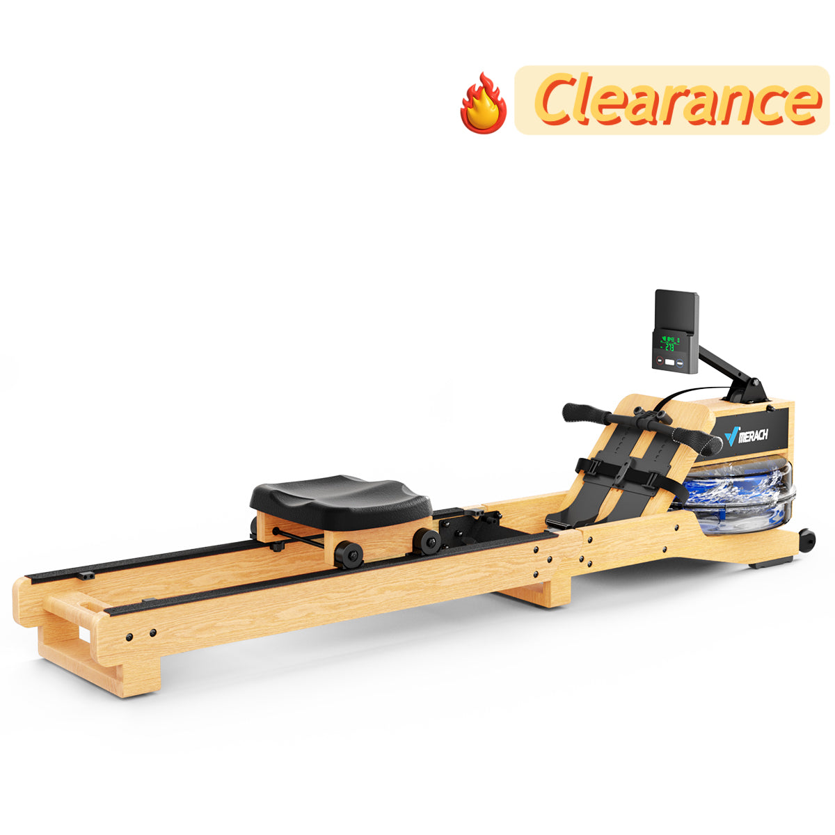 R23 Luxe-Oak Foldable Water Rowing Machine