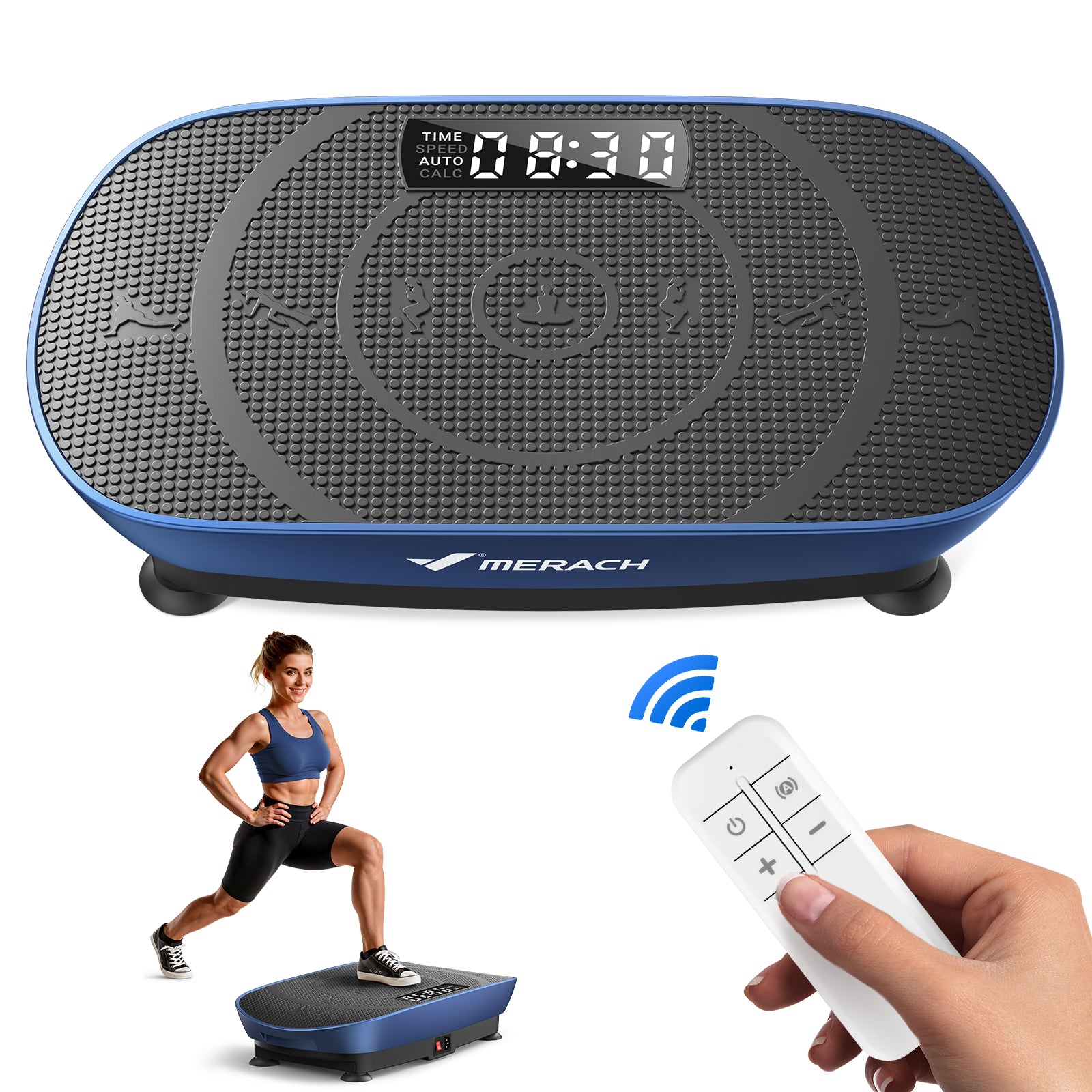 MR-2398Slim Sit-On Vibration Plate With Calorie Tracking