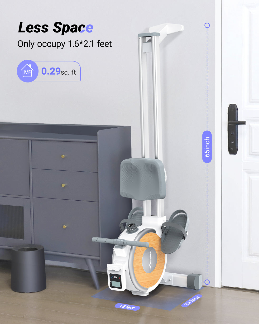 Resistance Rower MERACH's Budget-Friendly Q1S Home Smart Rower with Auto Resistance
