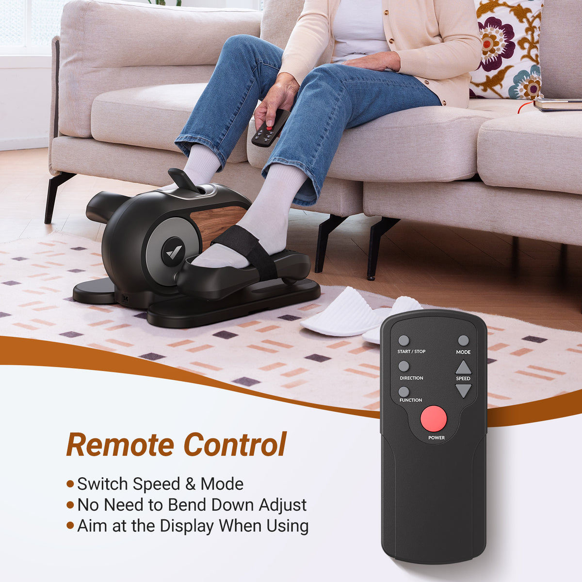 Under-Desk Elliptical Machine – Quiet Electric Elliptical for Daily ...
