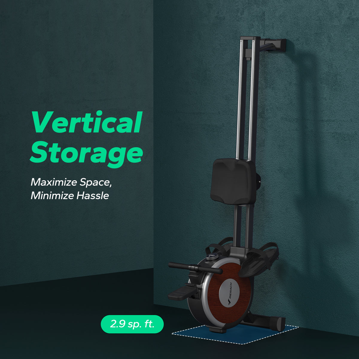 MERACH Self-Powered Auto Magnetic Rowing Machine Q1S, 16 Levels of ...