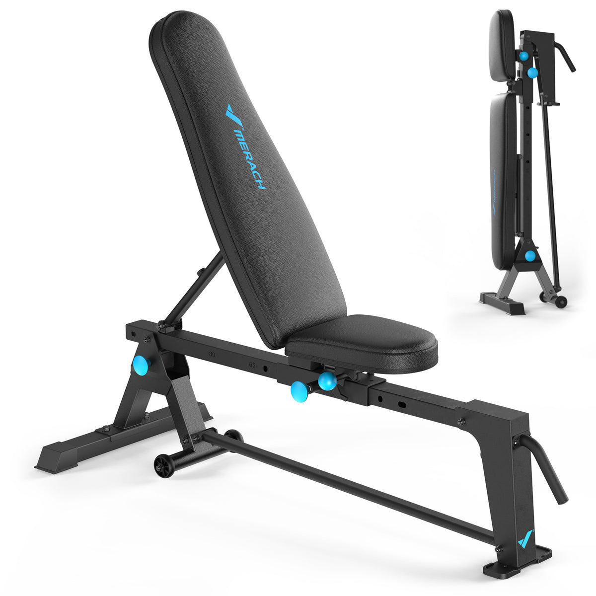 Foldable Adjustable Weight Bench for Home Gym: Heavy-Duty for Full-Body ...