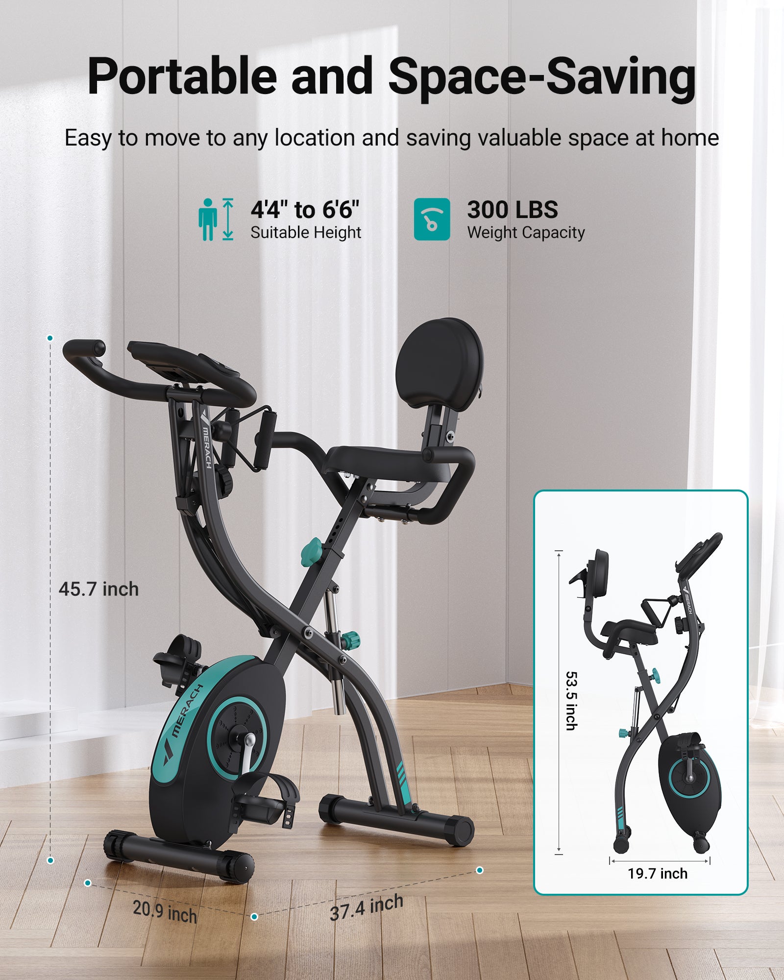 Stationary bike for fashion 300 pounds