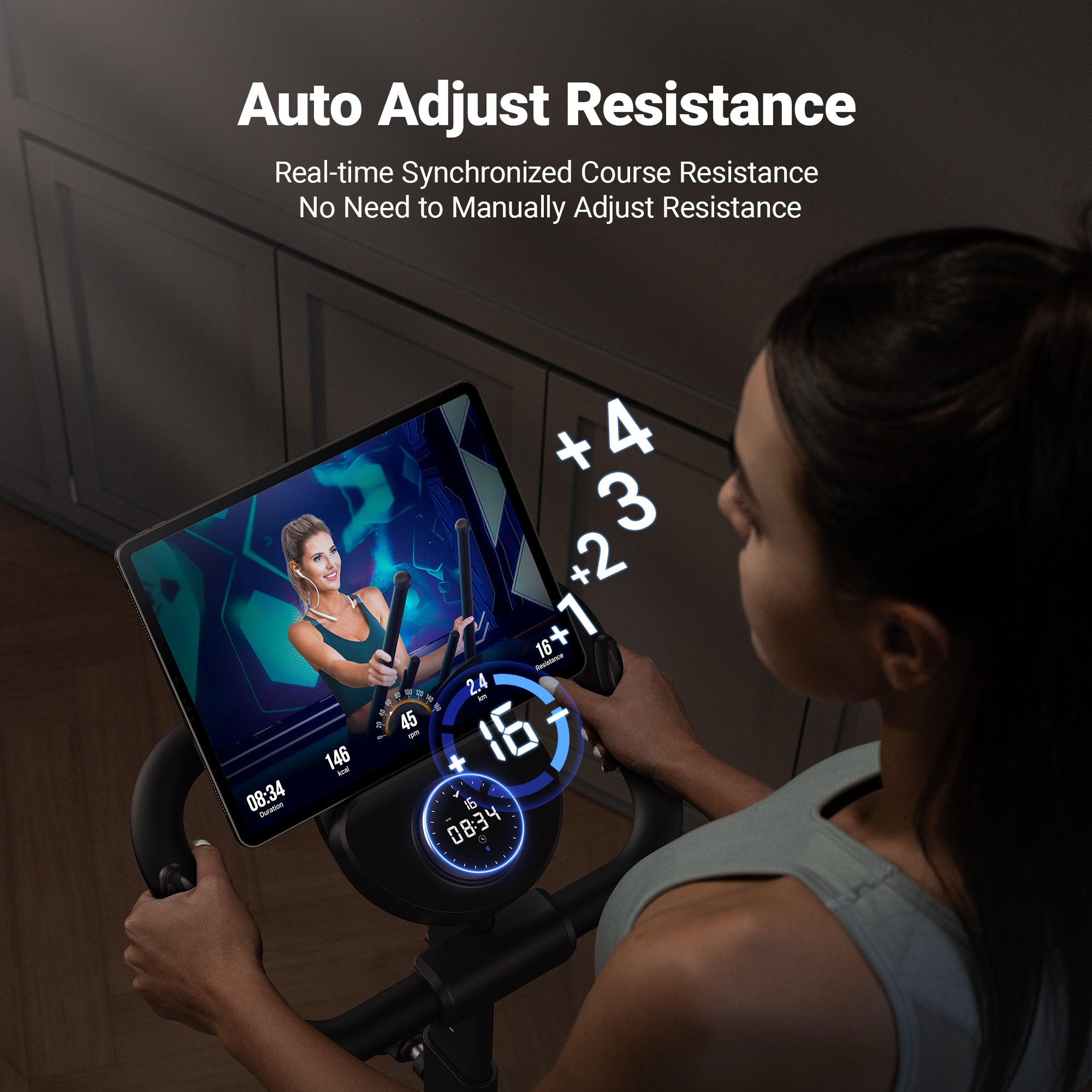 [Flash Sale] Merach Auto Adjust Resistance Elliptical Machine