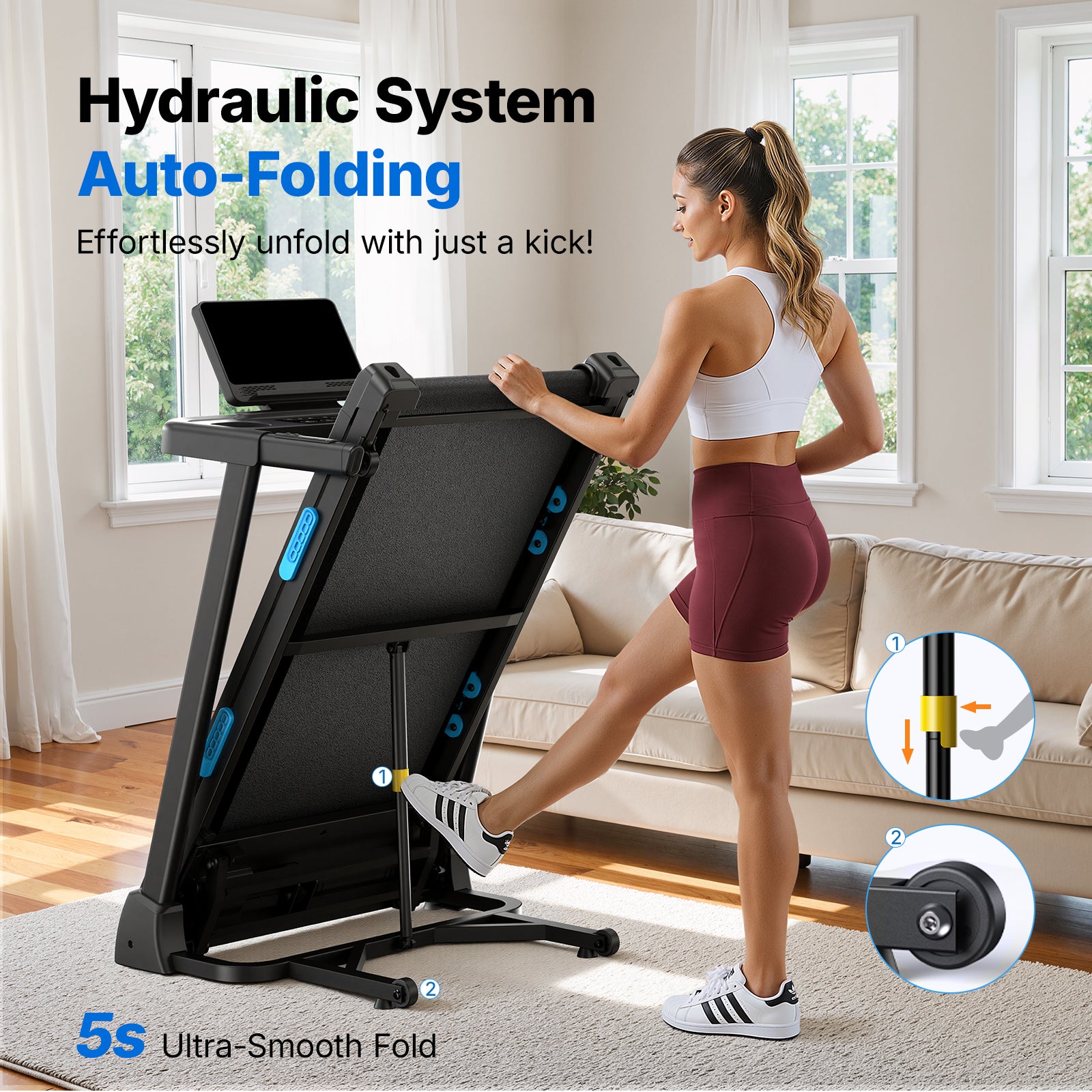 Fold-Up Treadmill