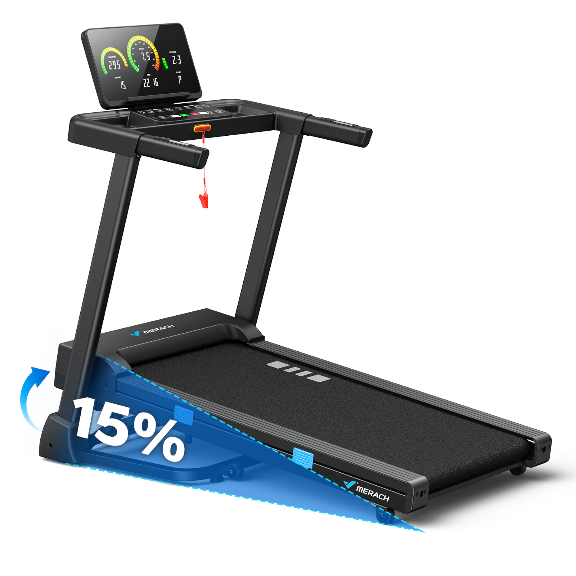 T12 Foldable Treadmill Pro with 15% Auto Incline