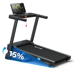 T12 Foldable Treadmill Pro with 15% Auto Incline