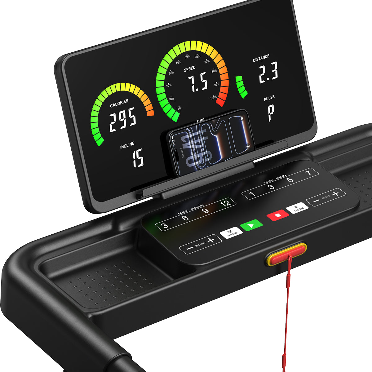 T12 Foldable Treadmill Pro with 15% Auto Incline