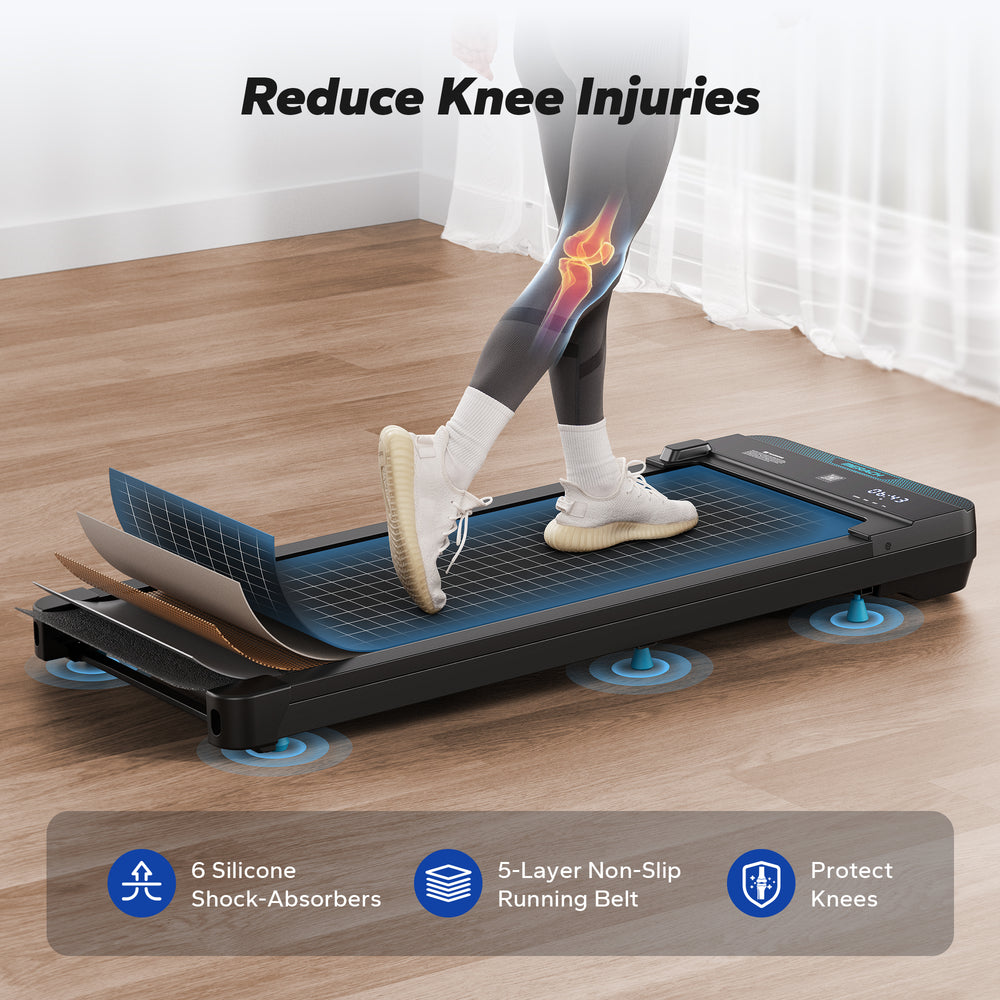MERACH Under Desk Walking Pad for Home with Free Fitness APP, Remote