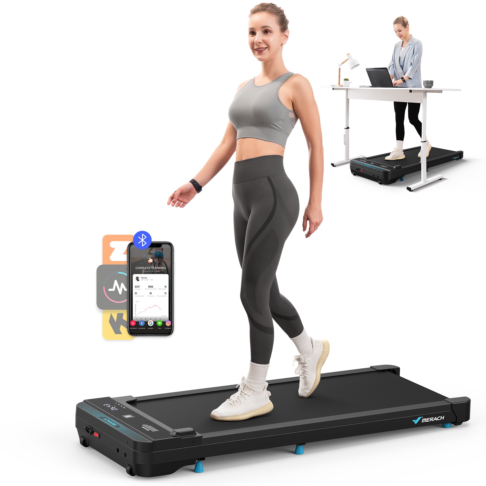 Walking Pad Under Desk Treadmill- T19