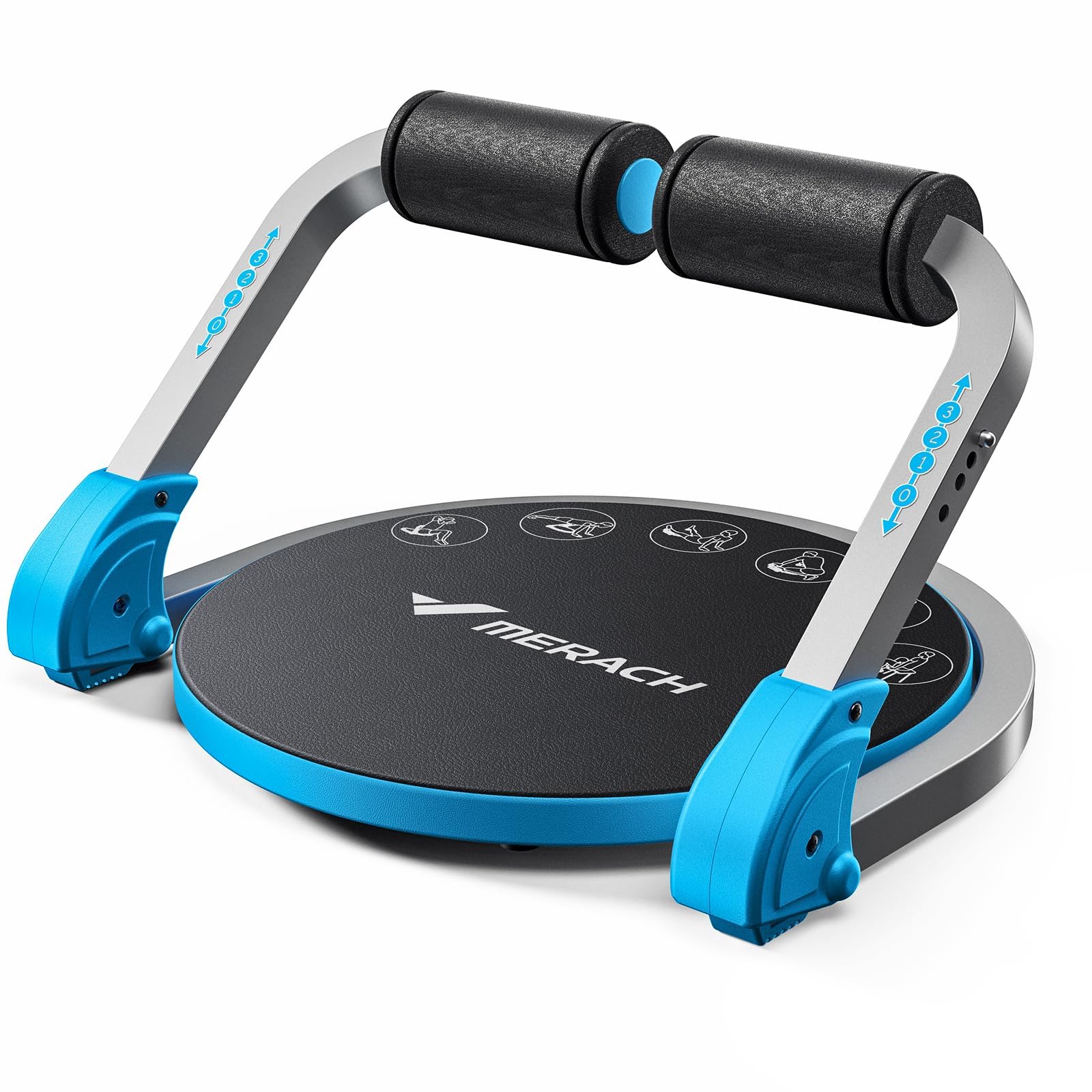 MERACH Ab Workout Machine & Foldable  3-Level Resistance