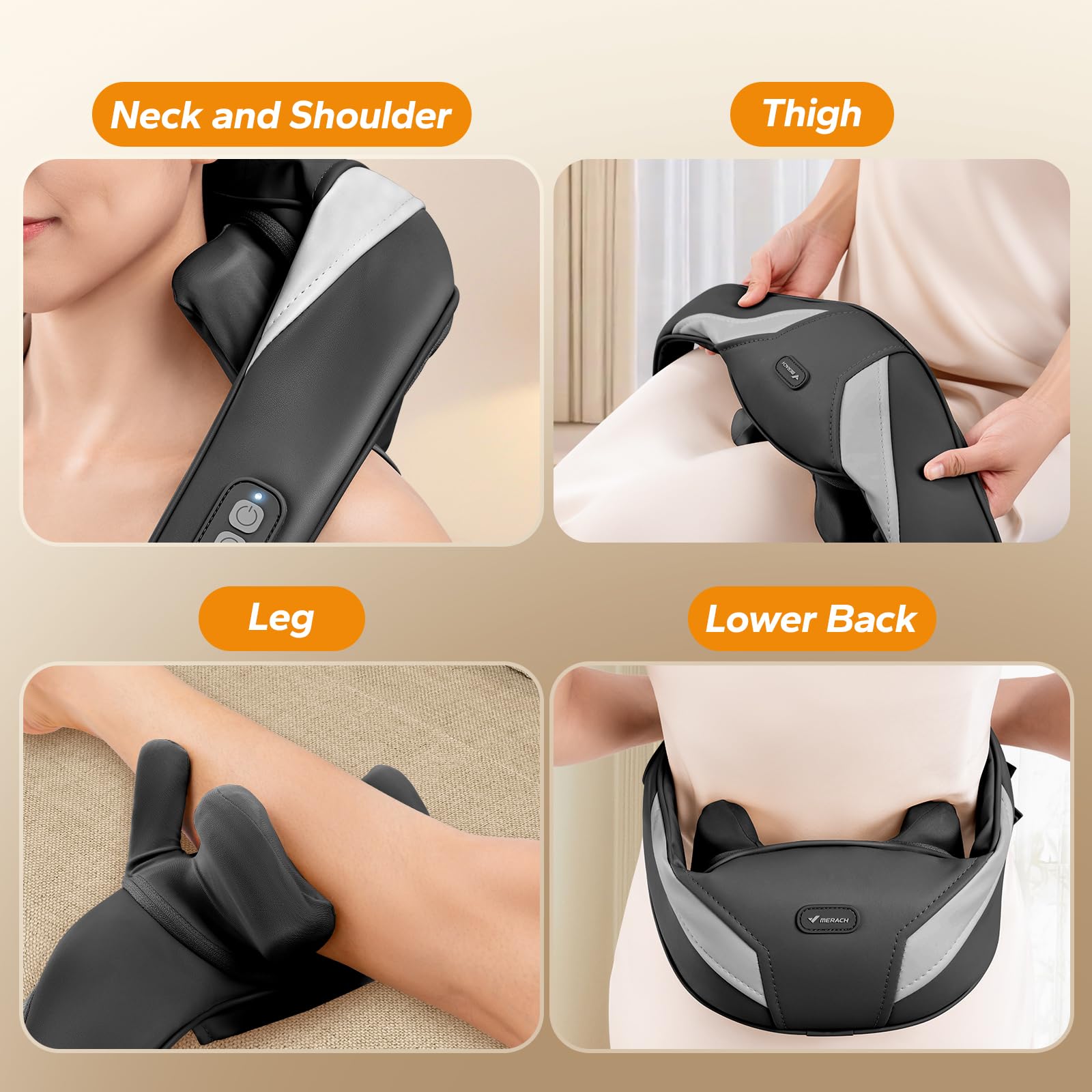 Cordless Neck and Shoulder Massager with Heat