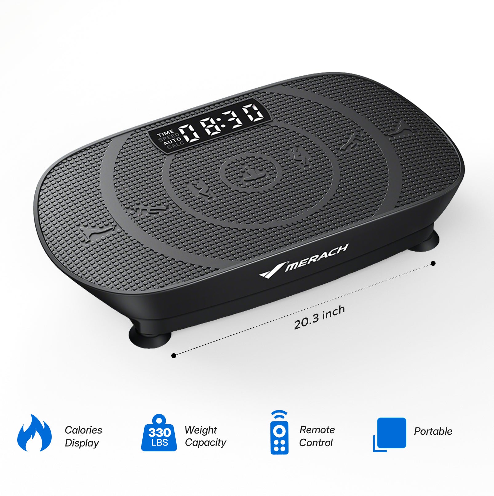 MR-2398Slim Sit-On Vibration Plate With Calorie Tracking