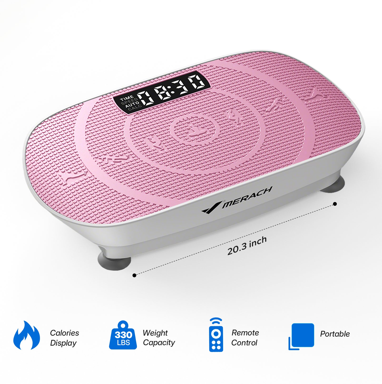 Portable Vibration Plate for Beginners - Affordable, Mini & Slim | MERACH, CV30 / Pink Portable Vibration Plate for Beginners - Affordable, Mini & Slim | MERACH, CV30 / Pink