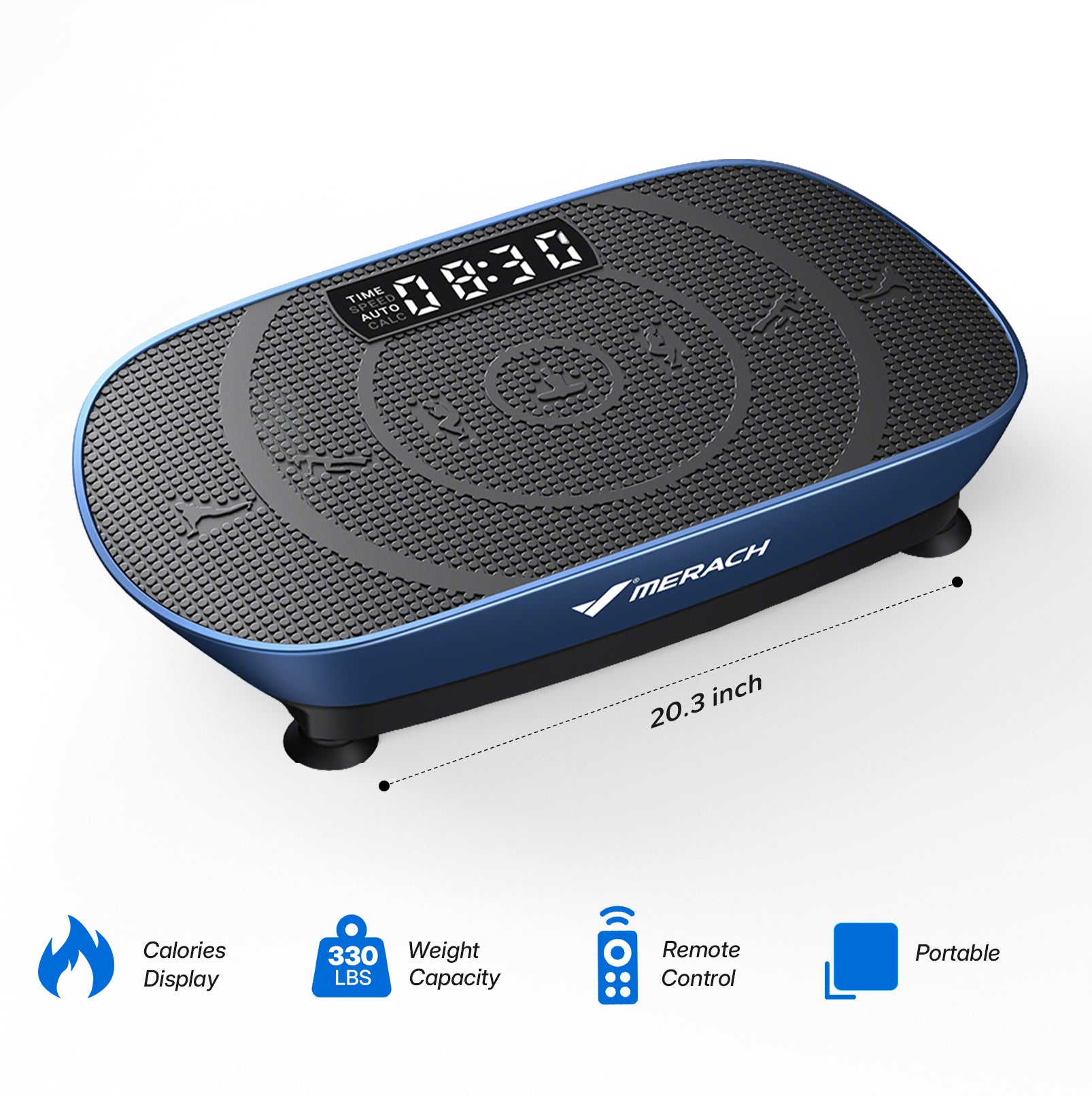 MR-2398Slim Sit-On Vibration Plate With Calorie Tracking