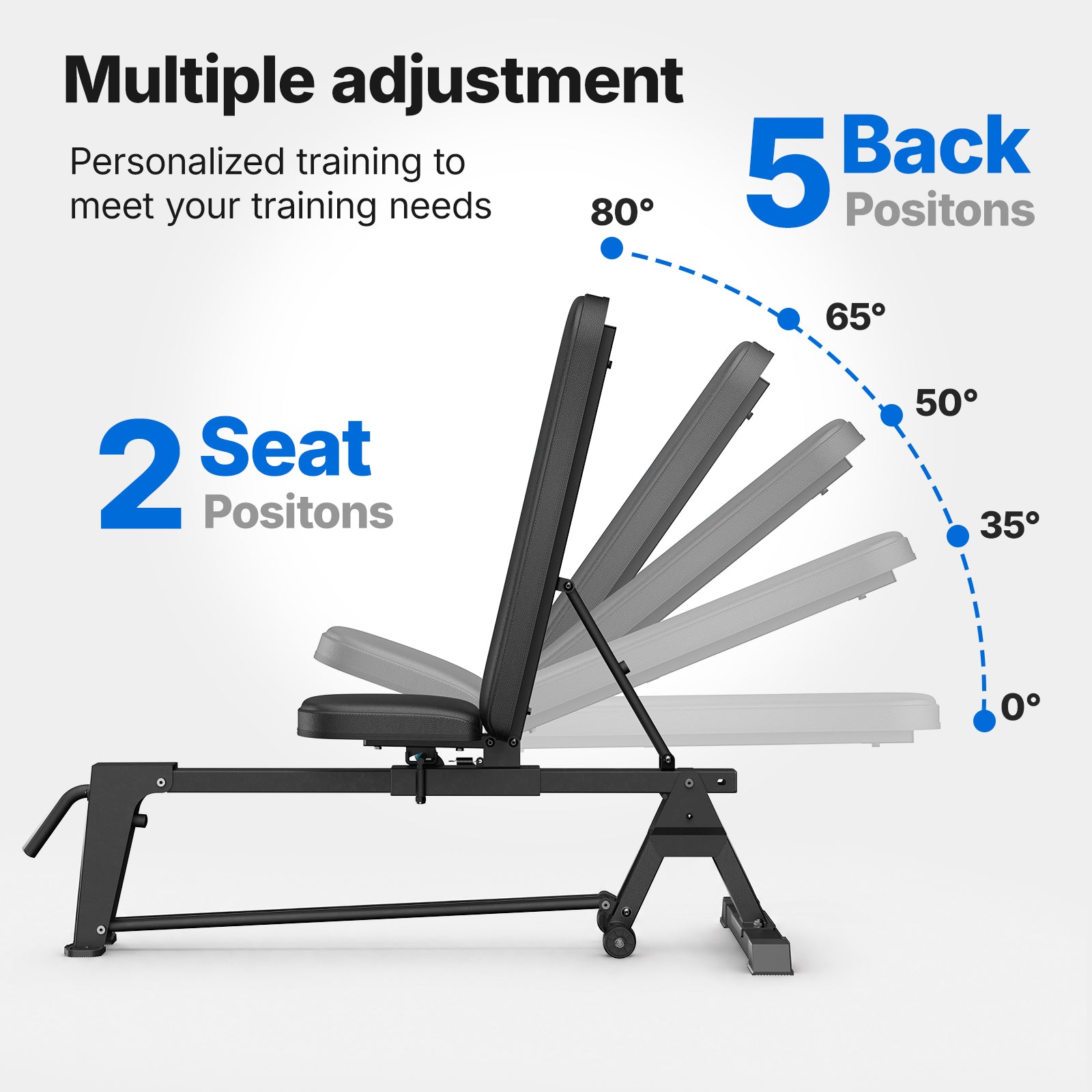 P14 Adjustable Foldable Weight Bench