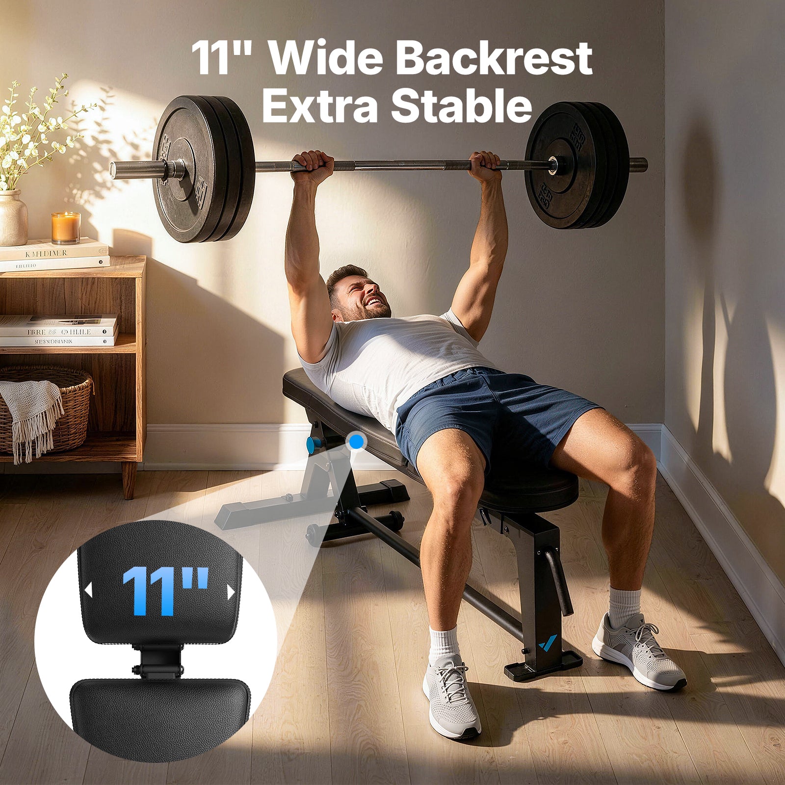 P14 Adjustable Foldable Weight Bench