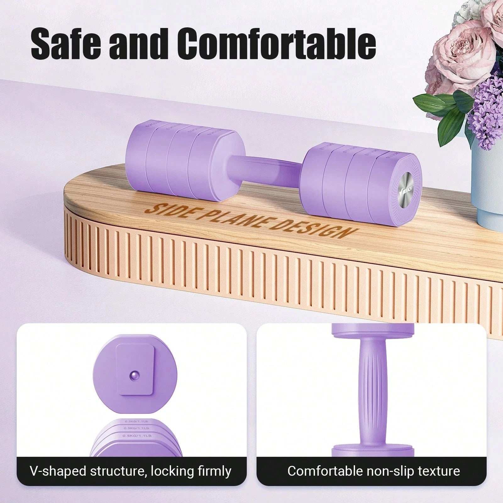 Compact Adjustable Dumbbell Set for Small Spaces