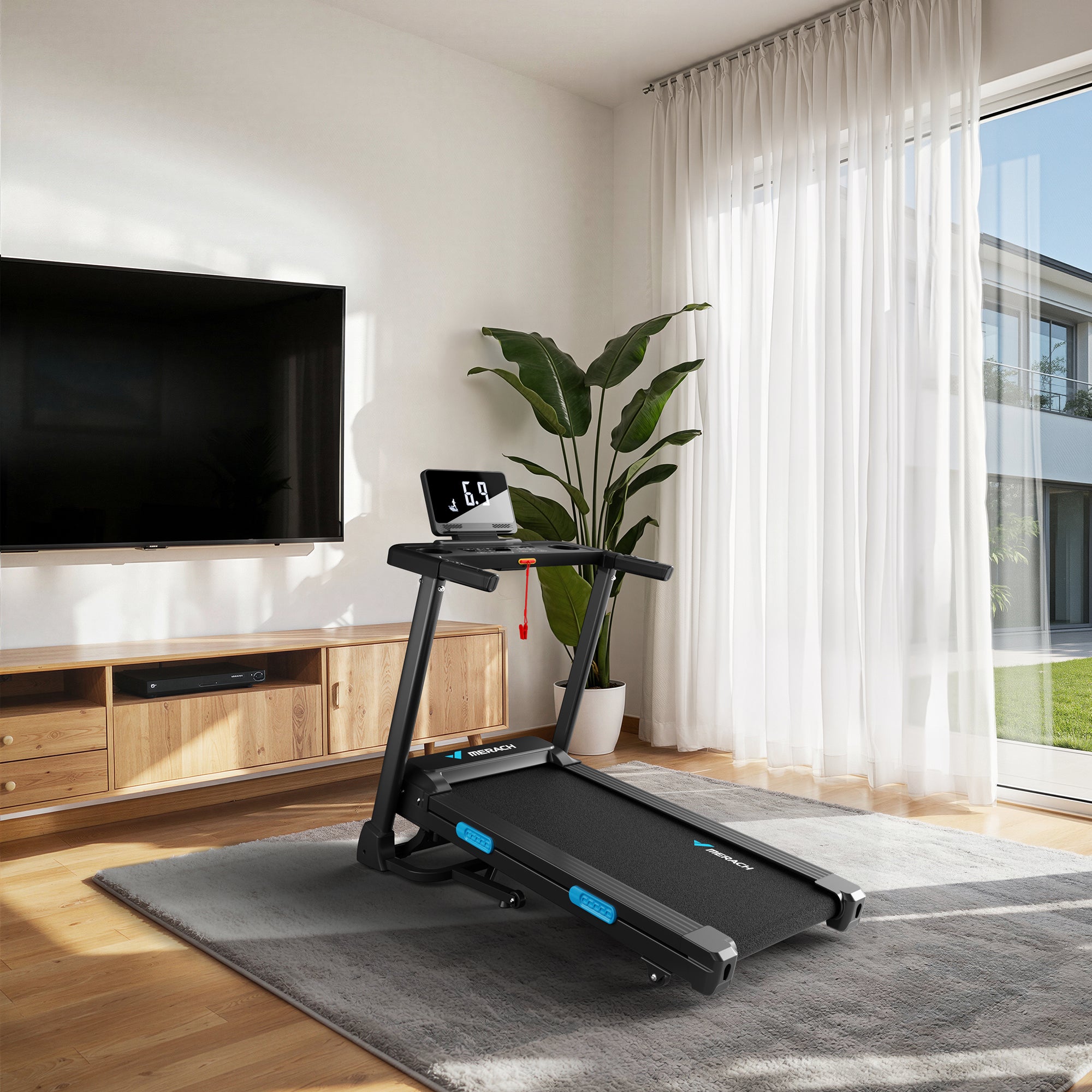 T12 Foldable Treadmill with 15% Auto Incline