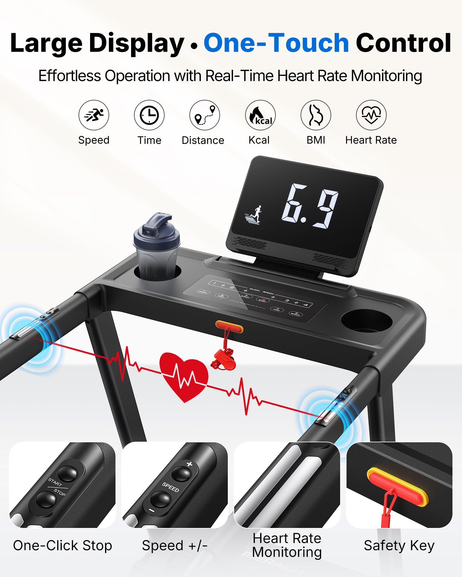 T12 Treadmills for Seniors with Handles