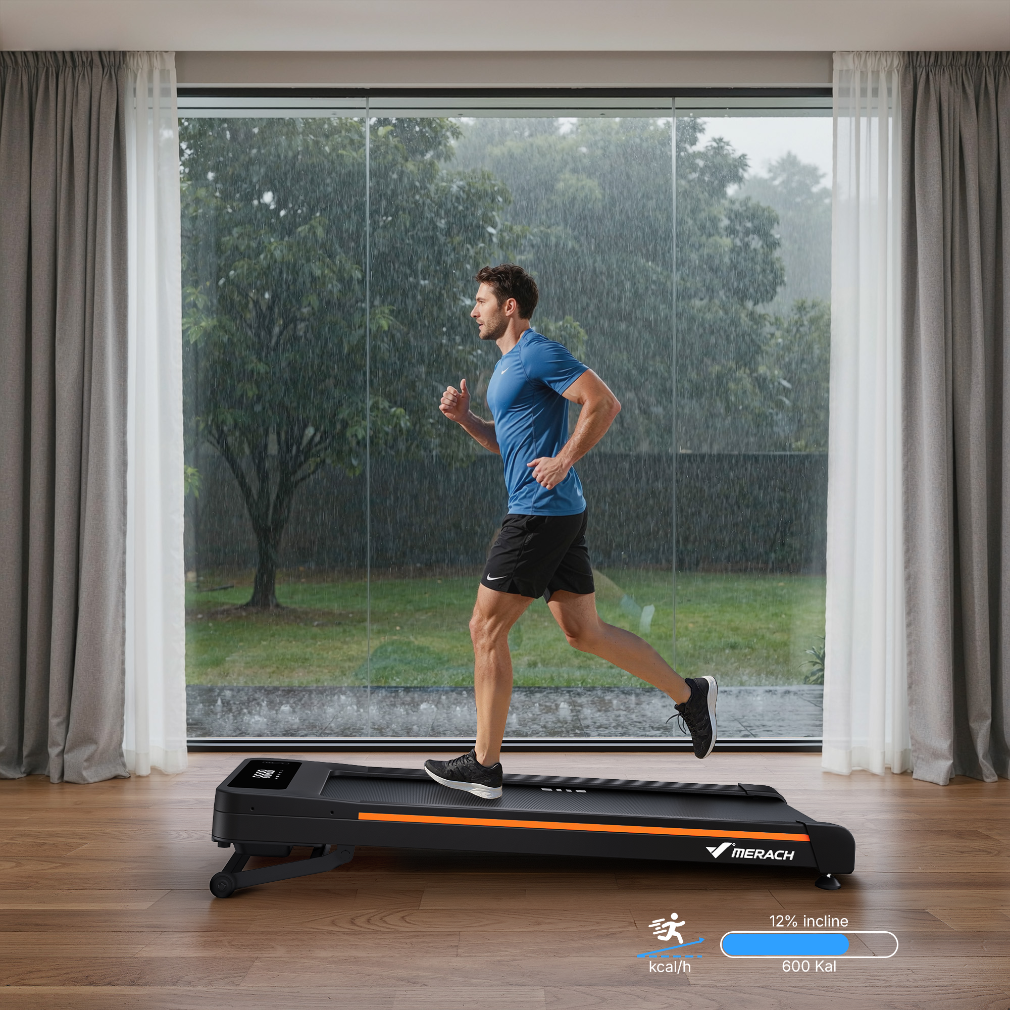 Walking Pad Treadmills For Over 400 Lbs WELLFIT Auto Incline