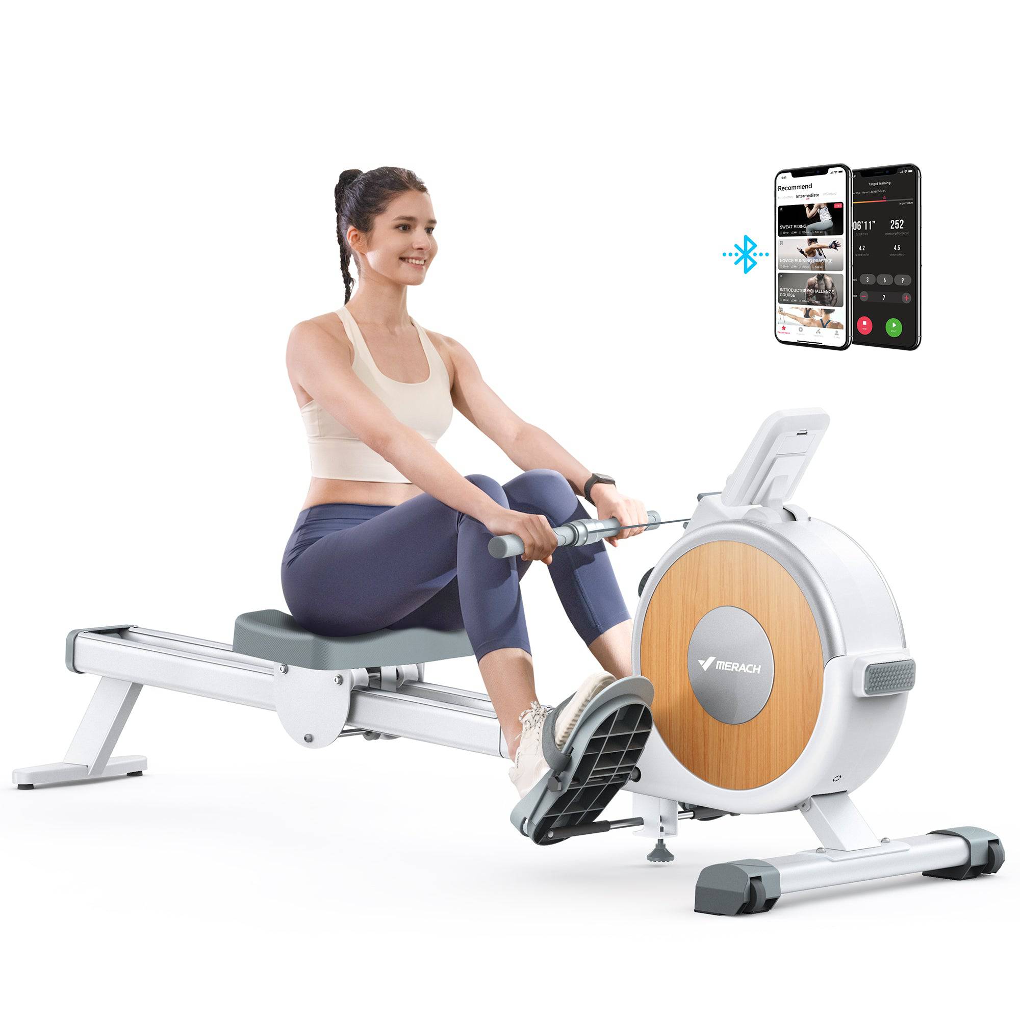 Resistance Rower MERACH's Budget-Friendly Q1S Home Smart Rower with Auto Resistance