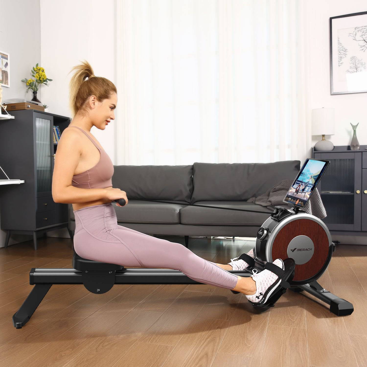 Electromagnetic rowing machine hot sale