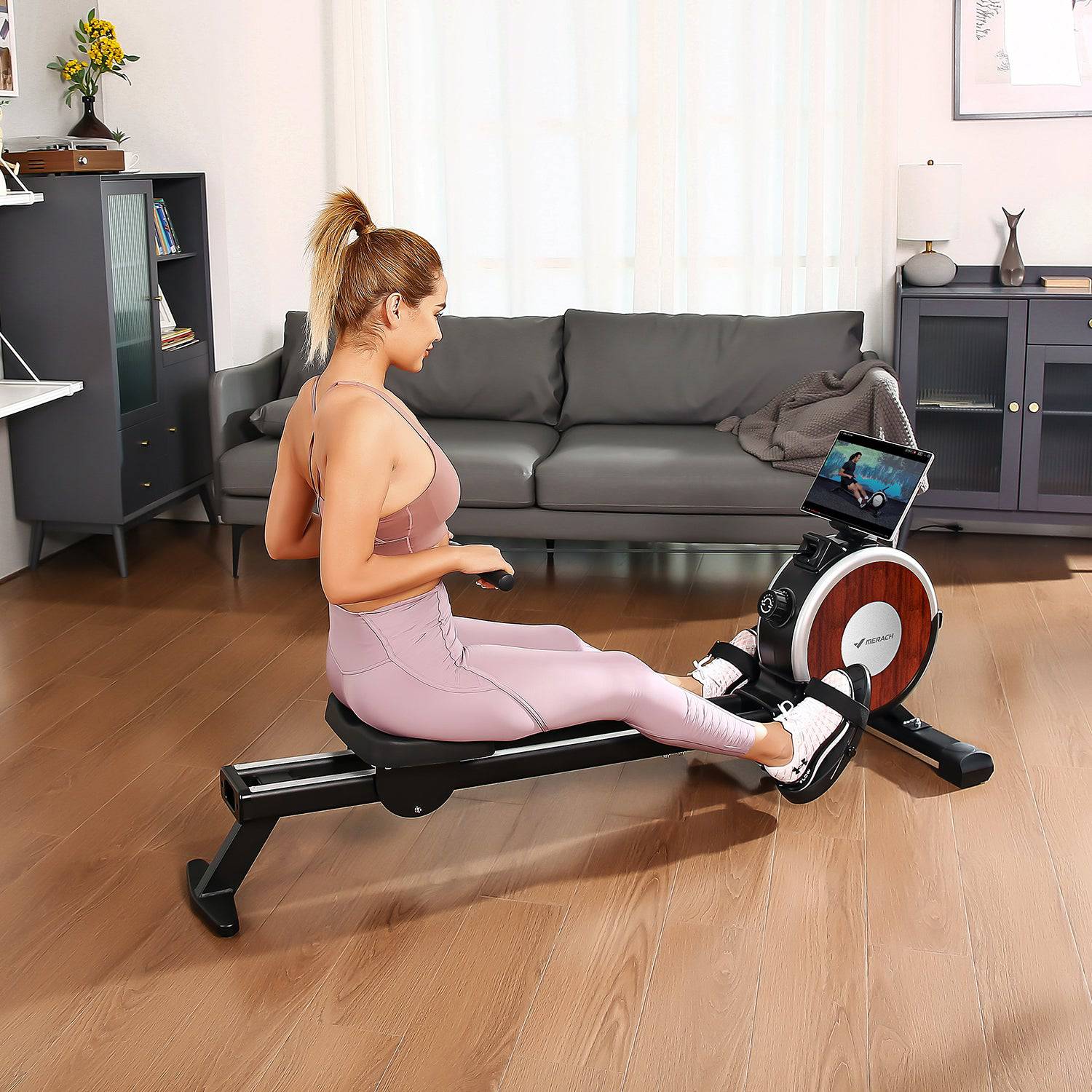 Manual Resistance Rower Machine