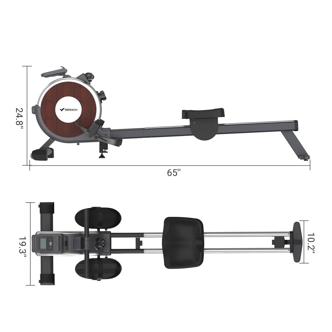 Manual Resistance Rower Machine