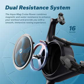 MERACH - Q5 Dual Resistance Rower